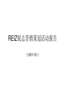 REIZ锐志营销策划活动报告