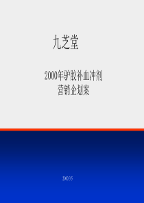 XXXX九芝堂营销策略企划案(终稿)