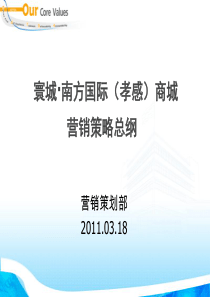 XXXX年孝感寰城·南方国际商城营销策略总纲-69pY