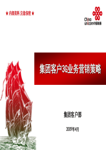 中国联通集团客户3G业务营销策略