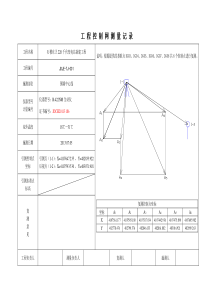工程控制网测量记录