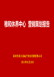 九江稚和休养中心营销策划报告