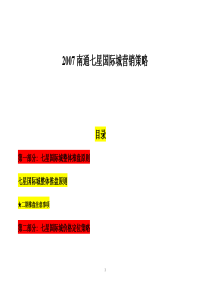 南通七星国际城商业地产项目营销策略-52DOC