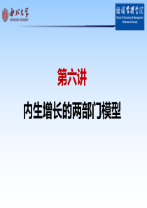 中级宏观第六讲：内生增长的两部门模型