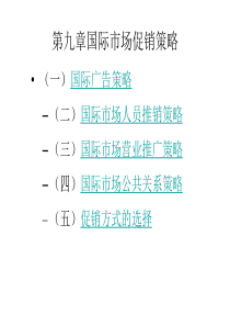 国际市场营销__国际促销策略