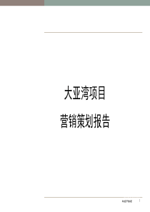 大亚湾项目营销策划报告01