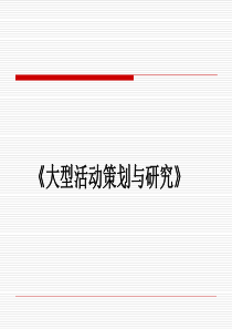 大型活动策划与研究_营销活动策划_计划解决方案_实用文档