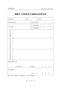 (附件3-6)非计划重返住院患者登记本