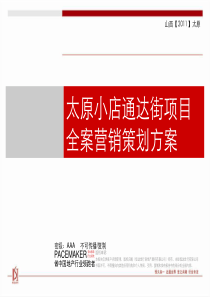 山西太原小店通达街项目全案营销策划方案_95页_XXXX年