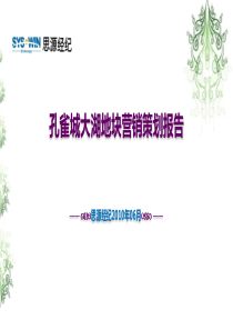 思源北京孔雀城大湖地块营销策划报告