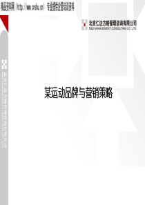 某运动品牌与市场策略--运动营销（PPT40页）