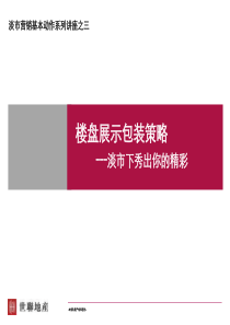 淡市营销之三楼盘展示包装策略97页