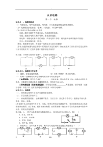 初中物理认识电路知识点总结