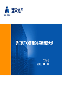 远洋地产住宅项目总体营销策略大纲模板
