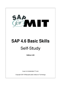 完整版的sap初级技能自学教程