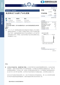 成长取决于SAPF产业化进程