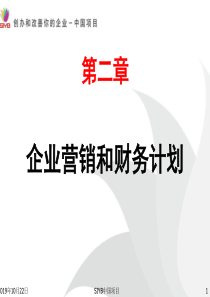 第二章企业营销和财务计划(修改版)