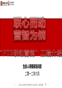 PTS联动营销工程介绍(中支一把手培训)