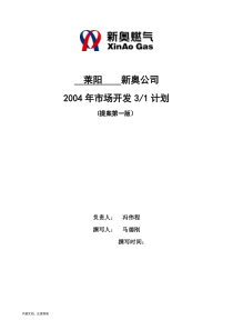 莱阳新奥公司三年营销规划模板