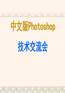 中文版Photoshop技术交流会(工程)