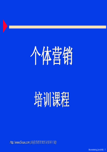 个体营销培训(1)