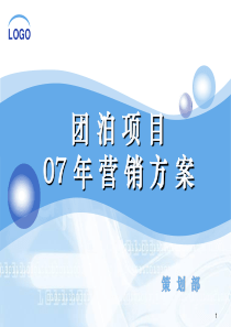 天津团泊项目07年营销方案