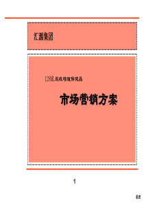 汇源集团市场营销方案(ppt+128)