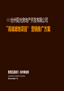 浙江仙居_高端坡地项目营销推广方案104P