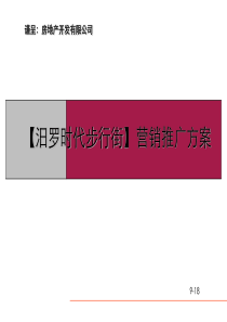 湖南汨罗时代步行街营销推广方案