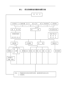 表2   项目的销售宣传整体部署方案