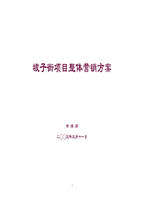 长沙坡子街商业项目整体营销方案