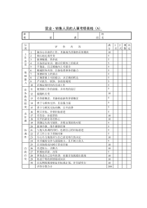 营业、销售人员的人事考绩表格