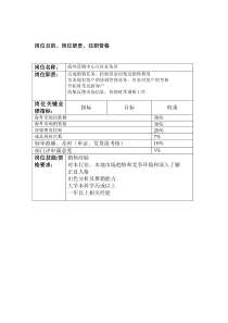 销售行业-业务员岗位手册表格