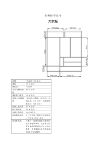 人机工程学——各种柜子尺寸