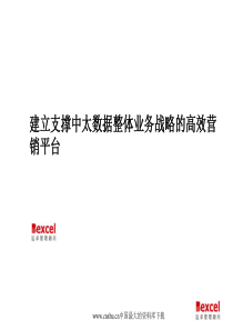 建立支撑中太数据整体业务战略的高效营销平台（ppt68页）