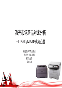 FY10Q2竞品分析-LJ2200_M7205优势及销售话术