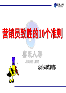 营销员致胜的10个准则16页