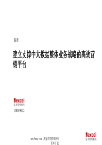 建立支撑中太数据整体业务战略的高效营销平台