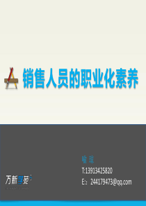 销售人员的职业化素养（PPT44页)