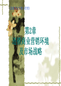 第2章 连锁商业营销环境及市场战略经营概述. ppt