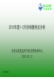 XXXX年度1-2月份销售特点分析