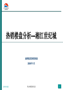 X年长沙热销楼盘分析-湘江世纪城