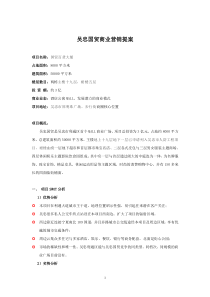 [房地产]吴忠国贸商业营销提案(doc 30页)