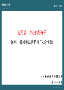 保利椰风半岛营销推广执行细案(3月)