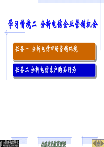 学习情境二分析电信企业营销机会