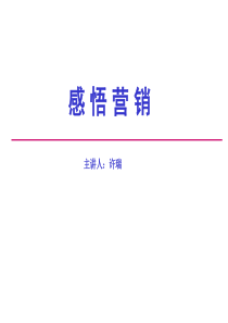 感悟营销（PPT64页)