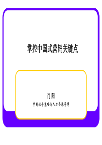 掌控中国式营销关键点