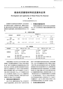 柴油机活塞销材料的发展和应用