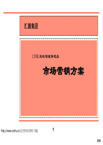 汇源集团新産品营销全案