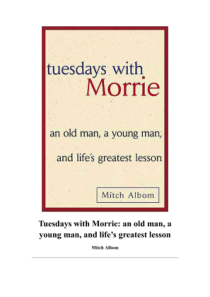 英文原版畅销书《相约星期二》《TuesdayswithMorrie》